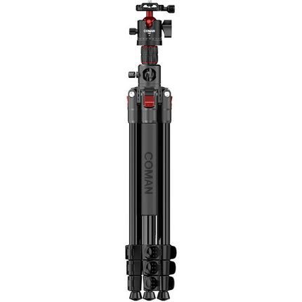 COMAN KX3939 Trípode Mini de Aluminio 71.3" Capacidad 11 lb Cabezal A32