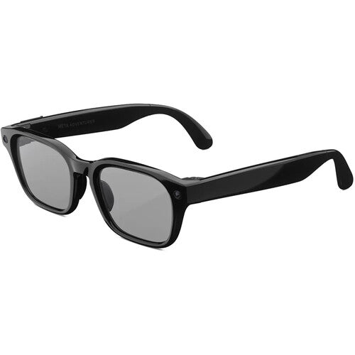 Meta Adventurer Gafas estándar Montura negra Lentes transición gris 32GB 8 horas batería con estuche plegable