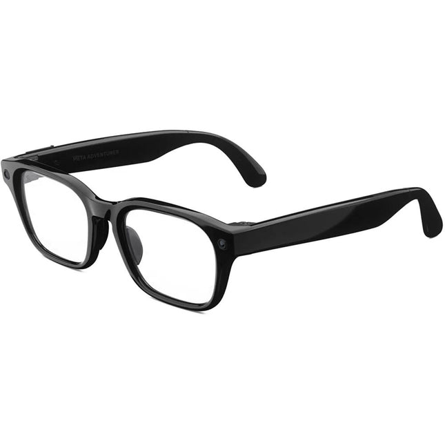 Meta Adventurer Gafas estándar Montura negra Lentes transición gris 32GB 8 horas batería con estuche plegable