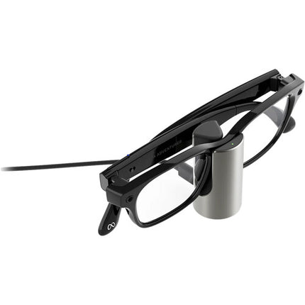 Soporte de carga para Meta Glasses con exterior acero inoxidable y base de silicona