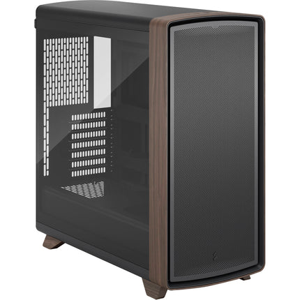 Fractal Design Summit Walnut Caja PC Gaming Negra Ventana Templada E-ATX USB-C 3.2 Gen 2x2
