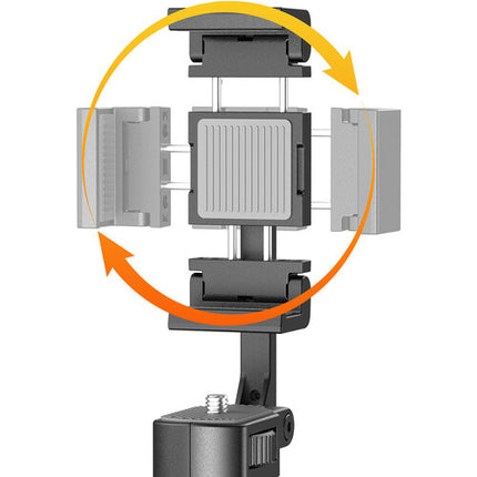 Ulanzi Auto-Open Selfie Stick Quadpod con Clamp para Teléfono 5.9' Extensible Bluetooth Remoto