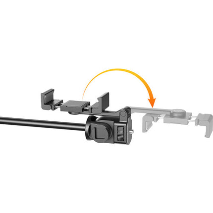 Ulanzi Auto-Open Selfie Stick Quadpod con Clamp para Teléfono 5.9' Extensible Bluetooth Remoto