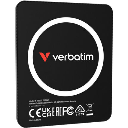 Verbatim SnapBack Ultra Slim SSD portátil 512GB USB 3.2 Gen 2x2 2050 MB/s lectura