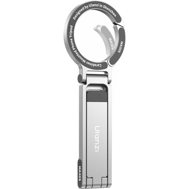 Ulanzi MA30S Soporte para Teléfono con Clip Carabiner Plata Slim 225° Tilt