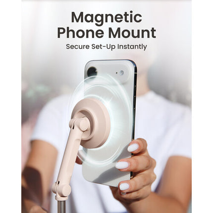 KraftGeek Trípode Magnético para Smartphone Rosa Ombre Altura Ajustable 13-66" Bluetooth Remoto