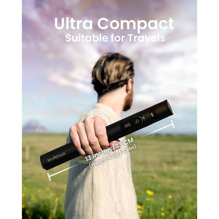 KraftGeek JustTap Tripod trípode rosa ombre altura 13 a 66 pulgadas Bluetooth remoto