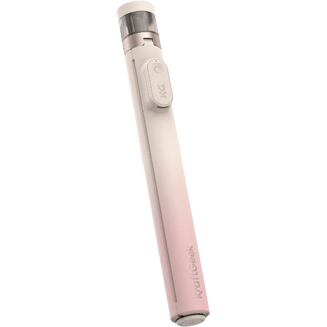 KraftGeek JustTap Tripod trípode rosa ombre altura 13 a 66 pulgadas Bluetooth remoto