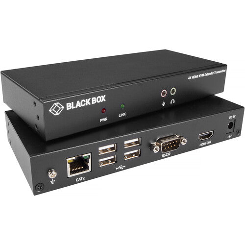 Black Box KVX Series 4K HDMI KVM Extensor Kit 4K30 hasta 100 m con USB y audio