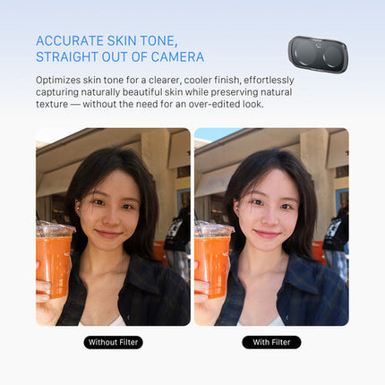 Tilta Filtro Suavizador de Piel para Cámara Insta360 Luna Ultra Vidrio Nano Magnético