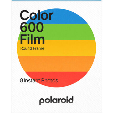 Polaroid Color 600 película instantánea 8 exposiciones ISO 640 marco redondo