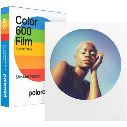 Polaroid Color 600 película instantánea 8 exposiciones ISO 640 marco redondo