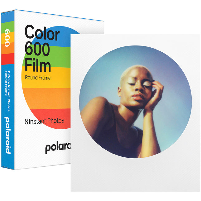 Polaroid Color 600 película instantánea 8 exposiciones ISO 640 marco redondo