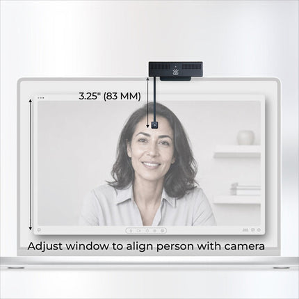 iContact Camera ProMini 4K Webcam 4K UHD 30 fps USB-C con micrófonos dobles