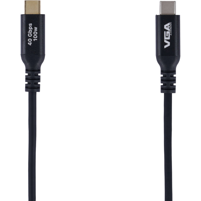Cable de datos VGA silicona 1.6' con USB4 Thunderbolt 4 100W carga