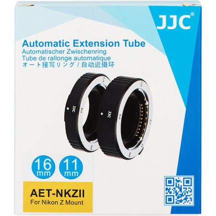 JJC Tubos de Extensión Automáticos para Cámaras Nikon Z 11mm 16mm