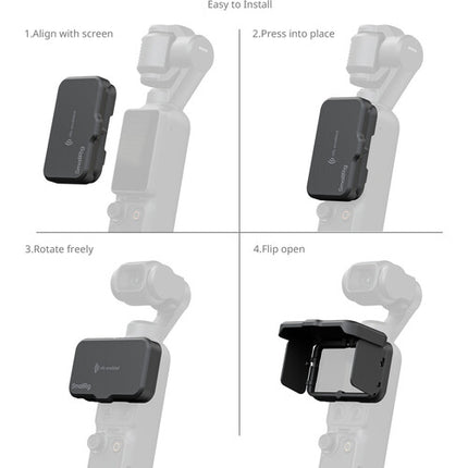 SmallRig Capucha Plegable para Pantalla DJI Osmo Pocket 3 4 con NFC