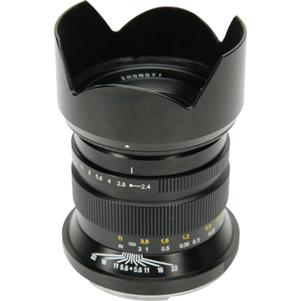 Mitakon Zhongyi Pittura 30mm f2.4 Lente Gran Angular para FUJIFILM G con Parasol