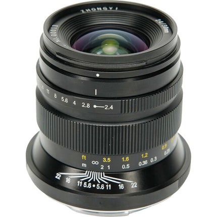 Mitakon Zhongyi Pittura 30mm f2.4 Lente Gran Angular para FUJIFILM G con Parasol