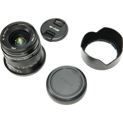 Mitakon Zhongyi Pittura 30mm f2.4 Lente Gran Angular para FUJIFILM G con Parasol