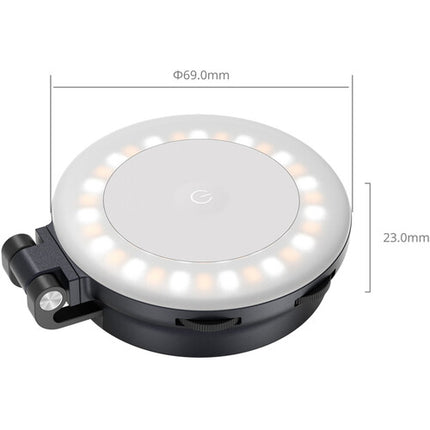 SmallRig M2 Luz LED Bicolor con Montura Magnética y Soporte para Teléfonos Ink Blue 2700-6500K 800mAh USB-C