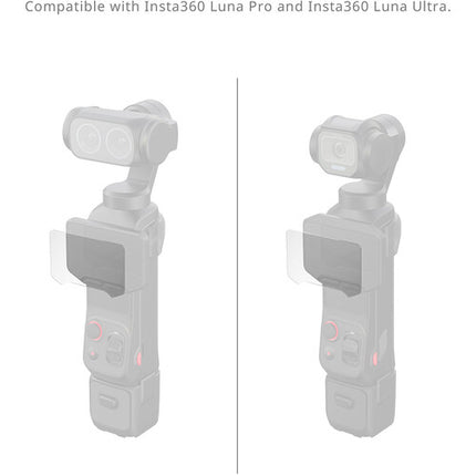 SmallRig Protector de Pantalla para Insta360 Luna Pro Ultra Vidrio Templado 2 Pzas