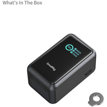 SmallRig Nano36 Power Bank Batería Portátil con Pantalla TFT y Cable USB-C Integrado