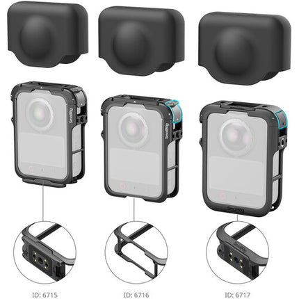 SmallRig Cage para Cámara DJI Osmo 360 II Advanced Edition Ultraligero 2 oz con Cubierta de Silicona