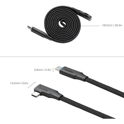 SmallRig Cable USB-C 2.0 Magnético Autoenrollable 240W 39.4