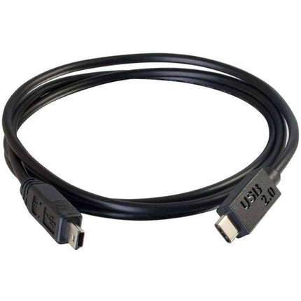 C2G Cable USB-C a USB Mini-B 2.0 3 pies 480 Mb/s 5V 1A PVC