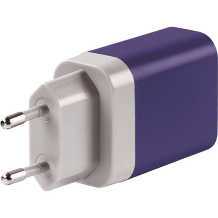 Worldwide Cargador USB 2 Puertos 20W USB-C 18W USB-A Adaptadores Internacionales