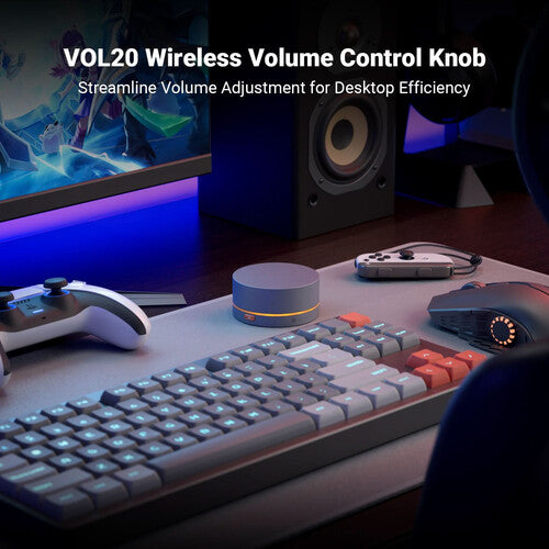 Fosi Audio VOL20 Control de Volumen Bluetooth 2 Pulgadas USB-C