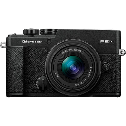 OM SYSTEM PEN Cámara Sin Espejo 20.4MP 14-42mm III Negra
