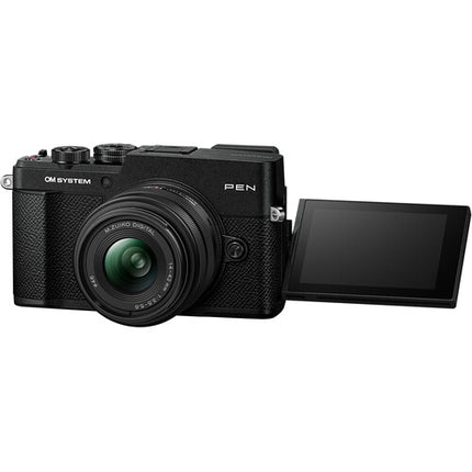 OM SYSTEM PEN Cámara sin Espejo 20.4MP 14-42mm III 40-150mm R Negra