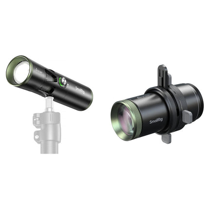 SmallRig RF 20C Luz LED portátil enfocable 5600K 5400 Lux 36° Lens Kit