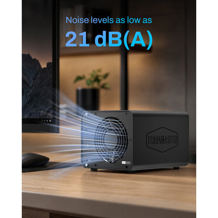 TerraMaster D8 Hybrid 2 Caja DAS 8 Bahías USB 3.2 Gen 2 4 SATA 4 M.2