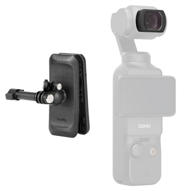 SmallRig Clip para Correa de Mochila con Lente Gran Angular 112° para DJI Osmo Pocket 3 y Xtra Muse Kit