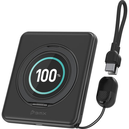 BMX SolidSafe Duo 5K Power Bank 5000mAh 20W USB-C 15W Qi Magnético