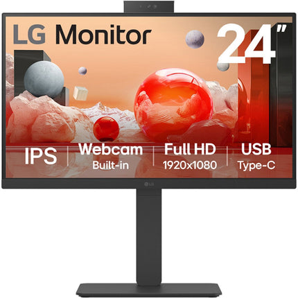 LG 24BA850-I Monitor 23.8" Full HD 100 Hz IPS con Webcam y USB-C 65W