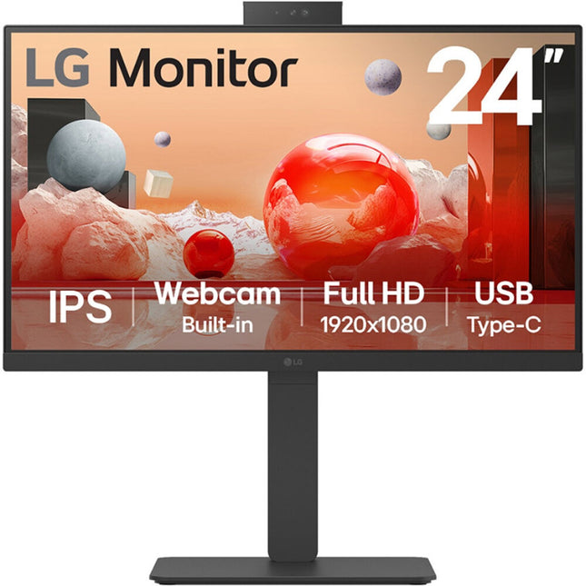 LG 24BA850-I Monitor 23.8" Full HD 100 Hz IPS con Webcam y USB-C 65W