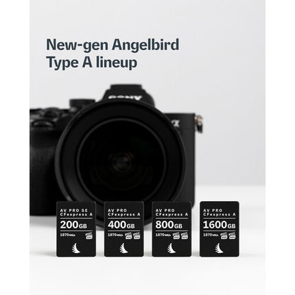 Angelbird 1600GB AV PRO MK3 Tarjeta de Memoria CFexpress v4 Tipo A 1870 MB/s Lectura 1850 MB/s Escritura
