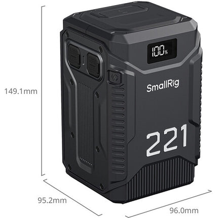 SmallRig T221 Batería V-Mount IP54 221Wh 14.8V con Cable USB-C 240W
