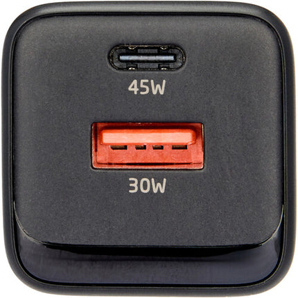 Xcellon PDG-245-AC Cargador USB-C USB-A 45W GaN Protección Mundial