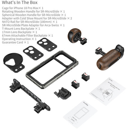 SmallRig Creator Cinema Kit para iPhone 18 Pro Max con Dual-Handle y Adaptador SR-MicroSlide