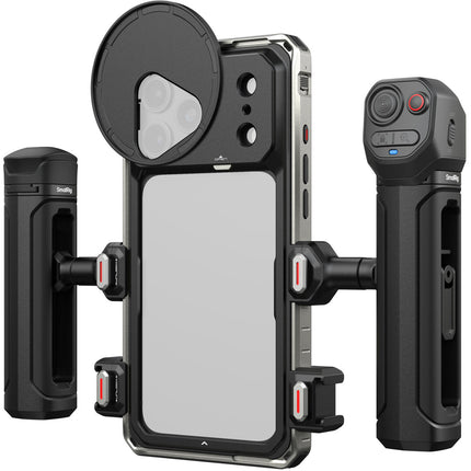 SmallRig Creator Kit de Doble Asa para iPhone 18 Pro con Control Remoto Inalámbrico y Adaptador de Filtro 67mm