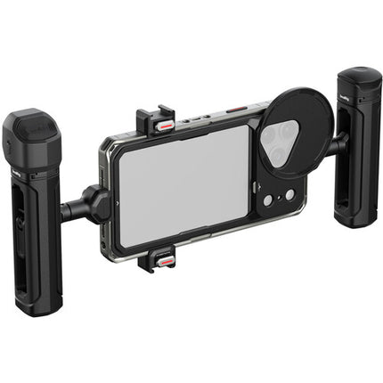 SmallRig Creator Kit con Doble Mango para iPhone 18 Pro Max con Control Remoto Inalámbrico y Adaptador de Filtro 67mm