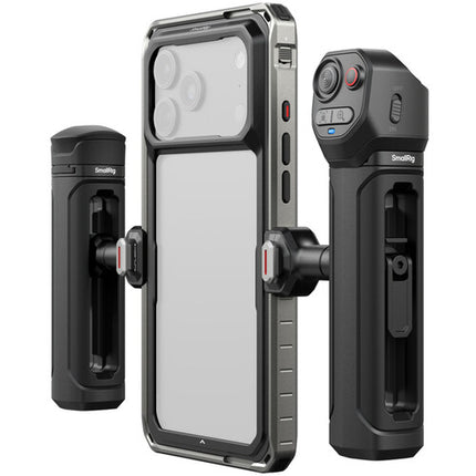 SmallRig Creator Kit con Doble Mango para iPhone 18 Pro Max con Control Remoto Inalámbrico y Adaptador de Filtro 67mm
