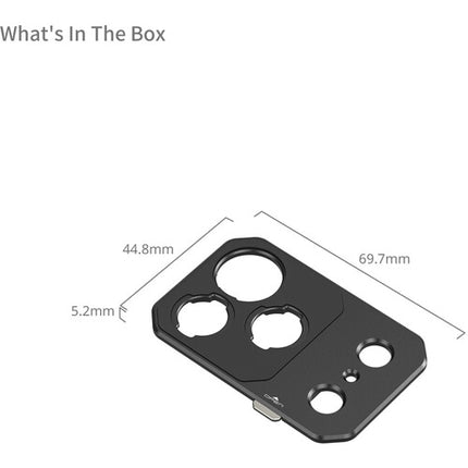 SmallRig T-Mount Lens Backplate para iPhone 18 Pro aluminio y silicona
