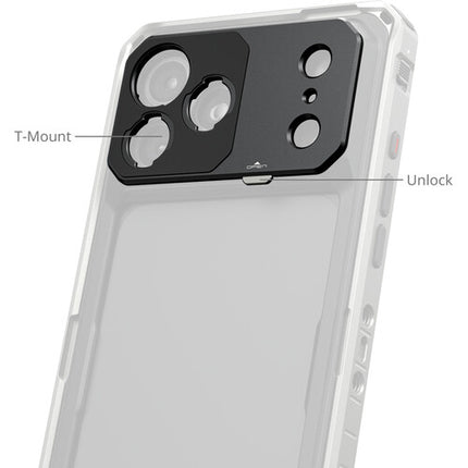 SmallRig T-Mount Backplate para Lentes iPhone 18 Pro Max Aluminio Silicona