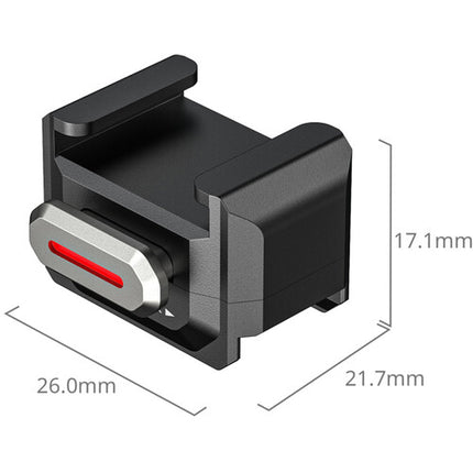 SmallRig Adaptador Montura Zapata Fría para SR-MicroSlide Aluminio Durable